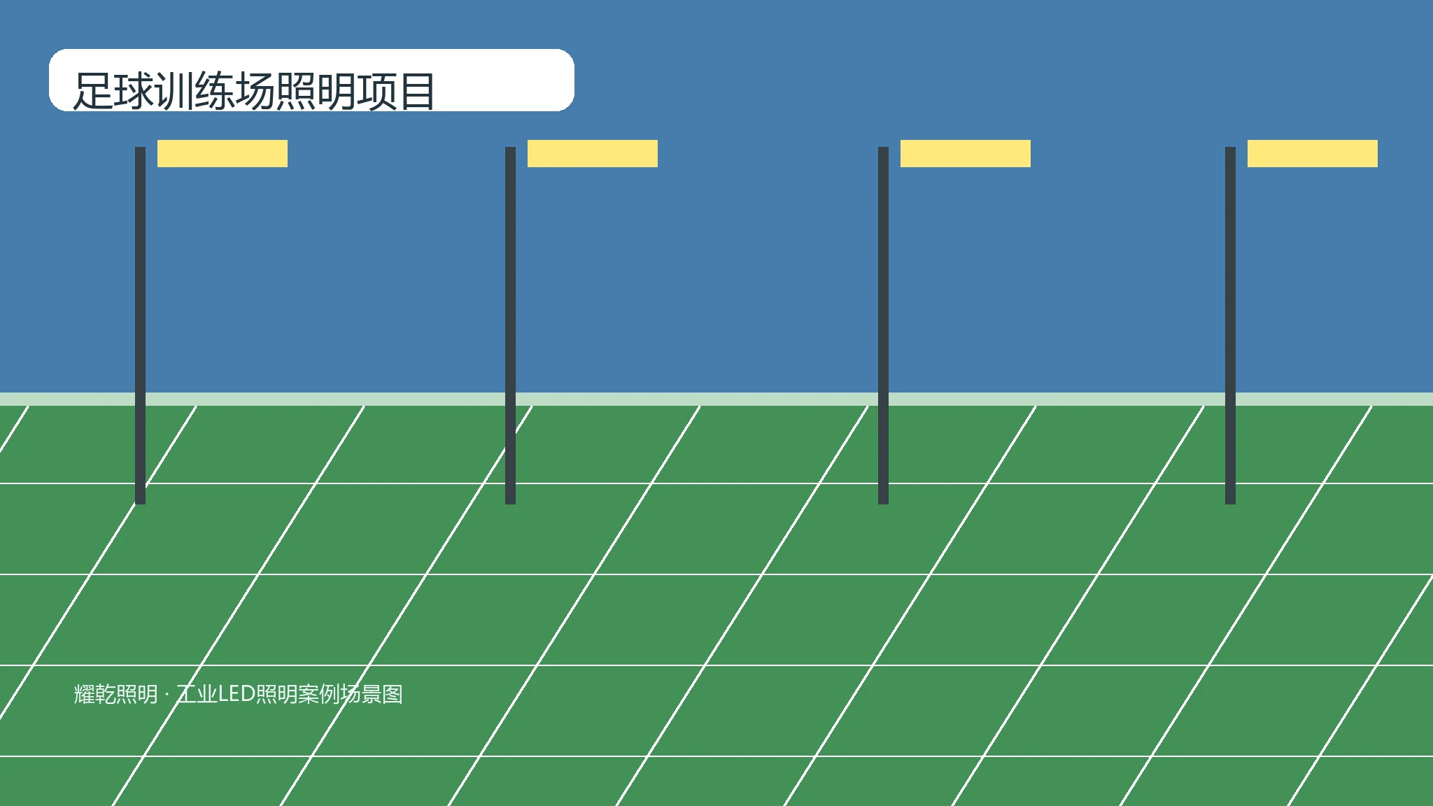 Football Training Field Light application image
