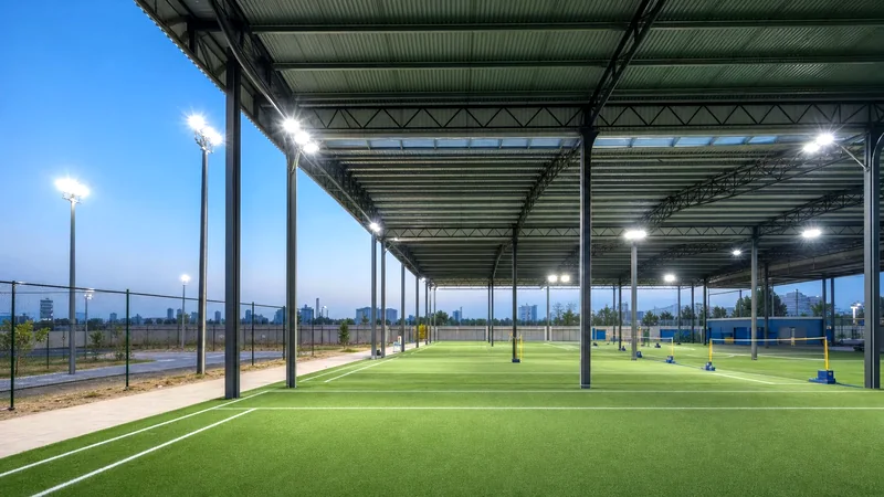 羽毛球馆防眩高棚照明案例图片