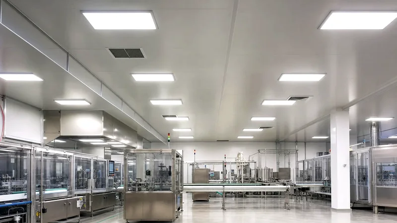 电子洁净车间面板灯案例图片
