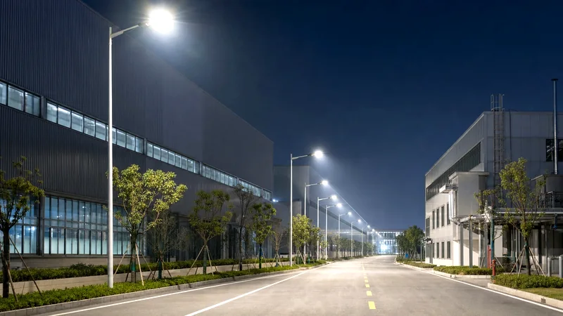 工业园区智慧道路照明案例图片